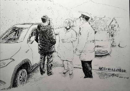 南川宏仁医院员工战“疫”绘画作品,传递正能量!