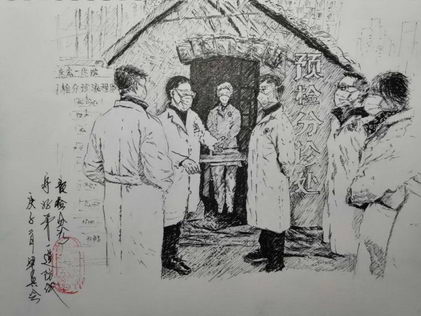 南川宏仁医院员工战“疫”绘画作品,传递正能量!